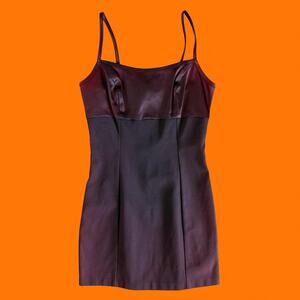 90's vintage minimalist bodycon mini dress MEDIUM *runs small* *flaws* cache